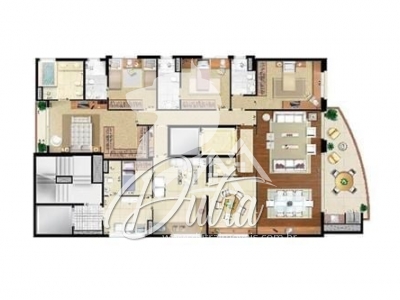 Edifício Parc Mondrian Indianópolis 200m² 03 Dormitórios 03 Suítes 3 Vagas